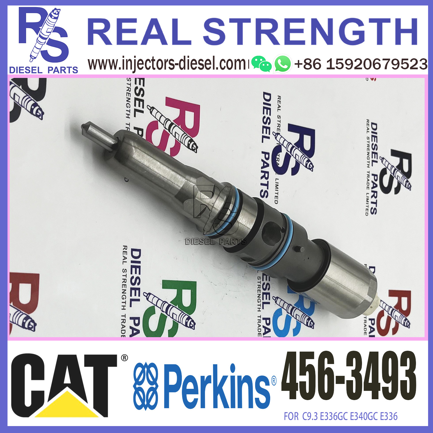 Diesel Injector Nozzle C9 For Excavator Engine Fuel Injector E336E Diesel Fuel Injector Nozzle 456-3493
