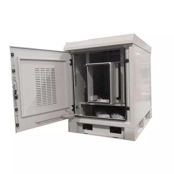 18U Outdoor Communications Cabinet Metal Enclosures RAL7035 Pantone 428C