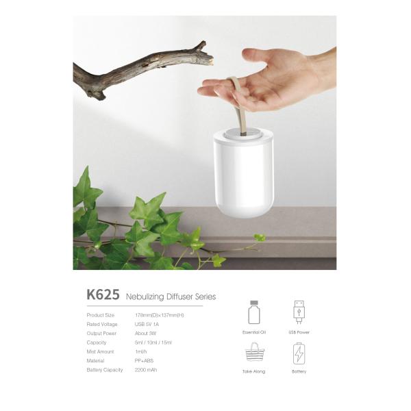 Delko Essential Oil Diffuser for Aromatherapy Oils, Nebulizing Diffusion System, Scent Machine for Office, Home