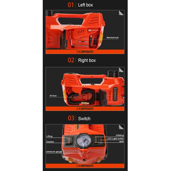 450mm Electric Hydraulic Car Jack , 12v Portable Hydraulic Floor Jack