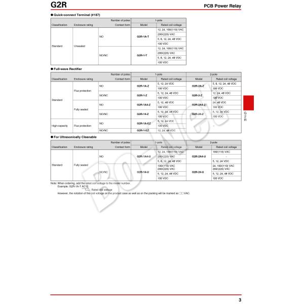 G2R-1-12VDC imported relay OMRON