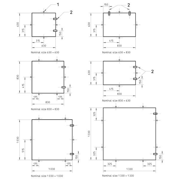 ISO 5778 Small Weathertight Steel Hatch Cover With Wing Nut Marine Outfitting