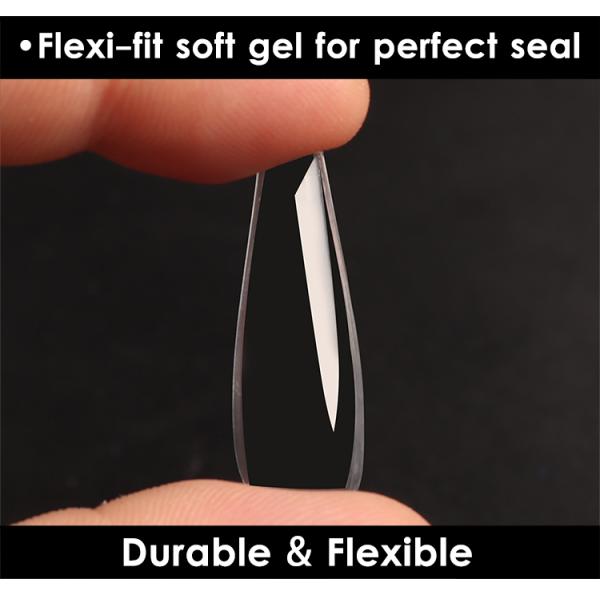 French Style 500pcs Artificial Square Shape Soft Nail Tapered Nail Tips Uv Gel Nail Tip Cover with Box DIY Creative