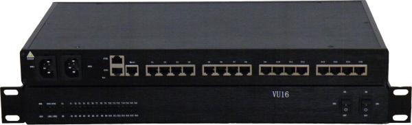 Quality VU16 Web Browser Scada Serial Server Solution 16 Port Enabled Linux Operation System for sale