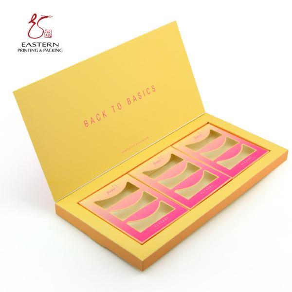 Quality CMYK Printing Foldable Eyelash Packaging Box High Hardness for sale