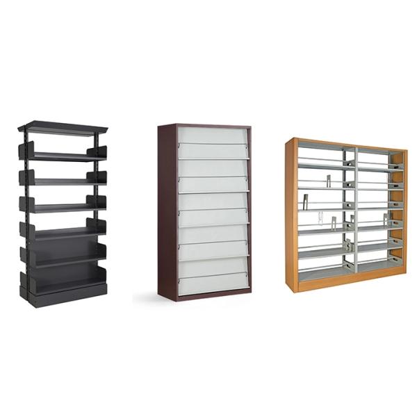 80kg/Layer Double Sided Movable Muchn Bookcase Metal Shelves