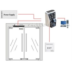 AC500 FINERPRINT DOOR ACCESS CONTROL WATERPROOF IP65