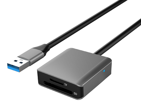 USB 3.0 And USB Type C OTG Card Reader With 20CM USB A Extension Cable