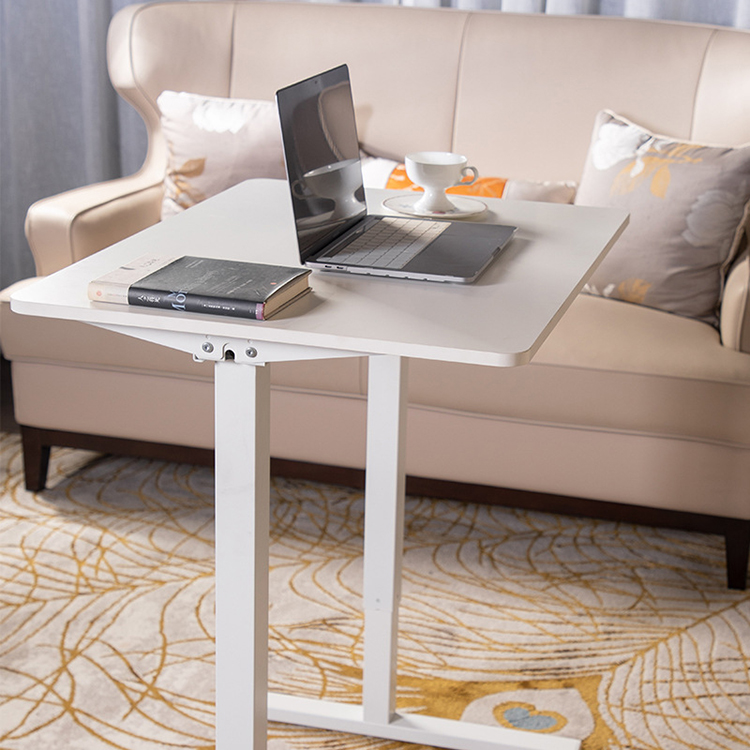 Custom White Wooden Modern Office Desk Furniture with Black Desktop and SPCC Steel Frame