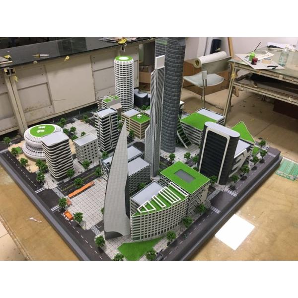 1 / 200 Scale Miniature 3D Max House Model Acrylic Plastic Material