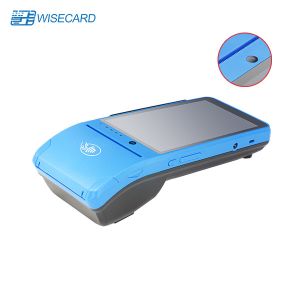 Buy cheap Blue Android Handheld POS Terminal With Printer Scanner product