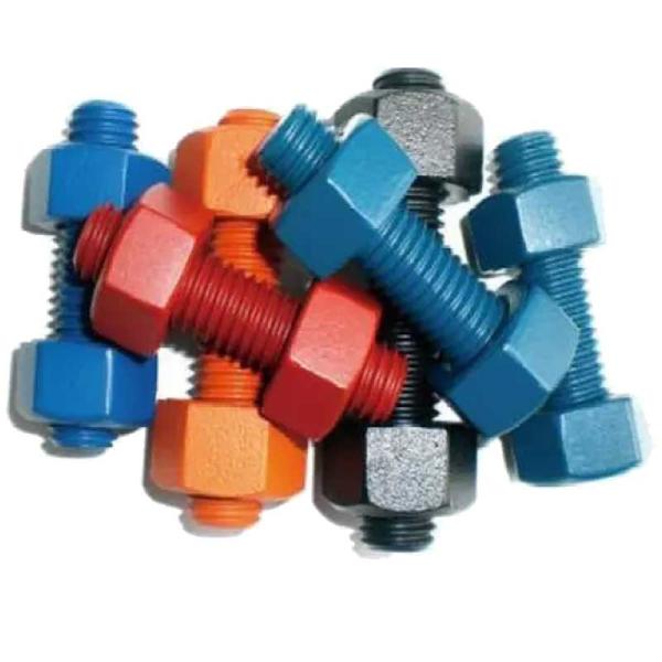 Black Finish Carbon Steel ASTM A193 Gr B7 High Tensile Strength Stud Bar Bolt With A194 2H