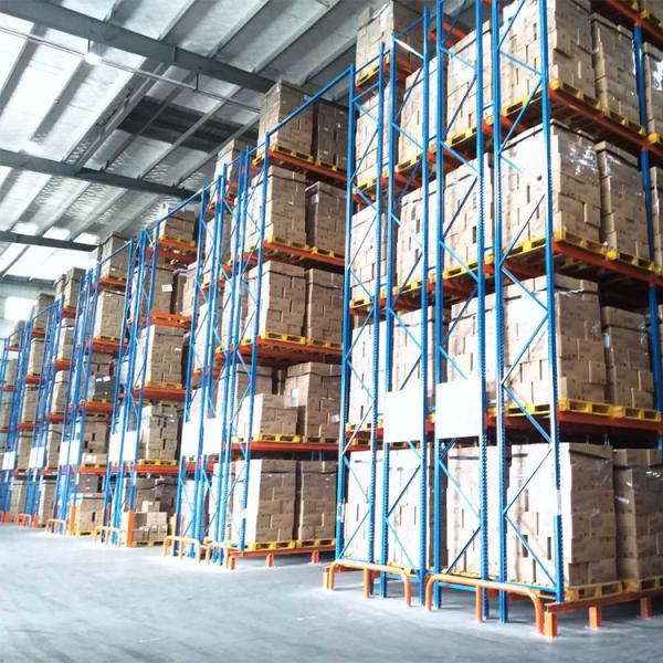 Solid Construction Warehouse Storage Pallet Rack Heavy Duty Rust Resist 1500-3000mm Length
