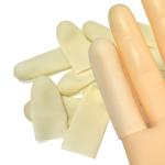 Class A Smooth Thickened Beige Latex Finger Covers ASTM D3772