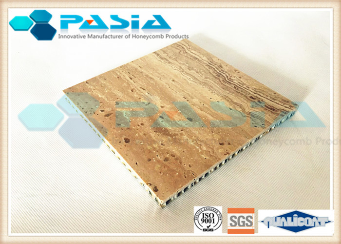 Buy cheap Travertine Honeycomb Stone Panels , Marble Honeycomb Panels 25mm Thickness product