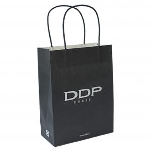 China Custom Order OEM Kraft Paper Gift Bag With Twisted Paper Handle on sale