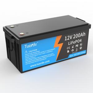 China LiFePO4 Lead Acid Replacement Battery 12V 200Ah Black Deep Cycle on sale