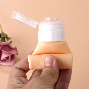 Makeup Silicone Squeeze Refillable Travel Containers Pink Braid Shape 3oz