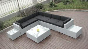 China Patio Outdoor Rattan Sofa , UV Resistant Contemporary Corner Sofa on sale