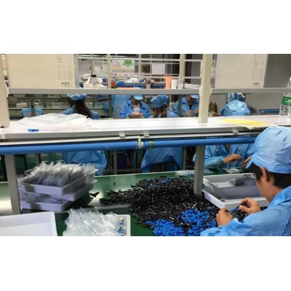 Alligator screw clip, push-pull ring, SM, 60mm, for drop cable, flat input, SC/UPC Fast Connector