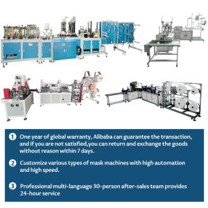 Fully Automatic KF94 180pcs/Min Fish Mouth Mask Machine