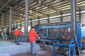 Buy cheap Automatic Hexagonal Gabion Wire Mesh Machine 2.5m 3m 4.3m Length 100*120mm Hole Size product