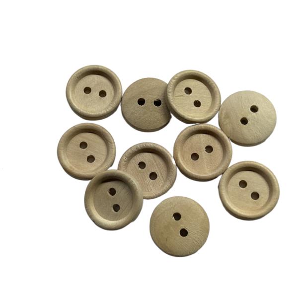 Two Holes Natural Material Buttons 24L Eco Friendly Use On Luxury Sewing