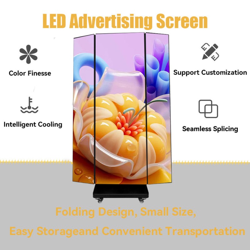 163inch Ultra-slim Portable Double Sided Digital LED Poster Display Screen