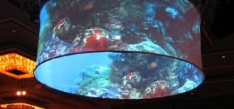 Wide View Circular Projection Screen Aluminum Frame With Black Velvet Border