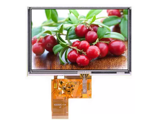 5.0 Inch TFT Lcd Display 800 * 480 Touch Screen RGB Interface High Brightness