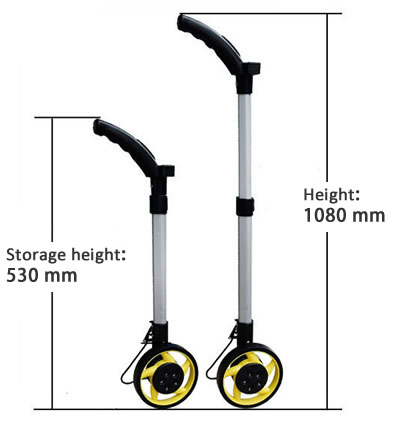 Professional Distance Measuring Wheel Use In Mapping Work Long Working Life