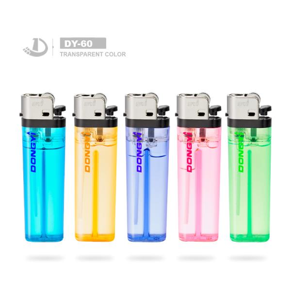 7.94*1.96*1.12 CM Windproof Gas Smoking Refillable Plastic Lighter for Performance