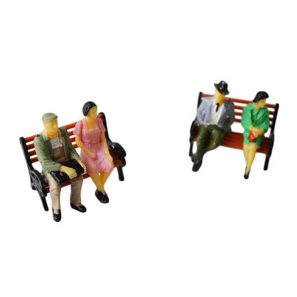 1:30 ABS plastic scale model painted figures 6cm for model building materials