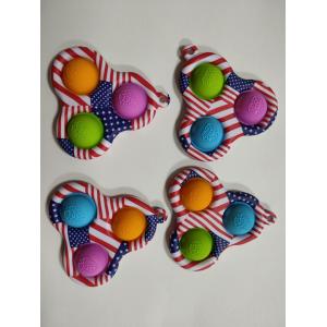 Buy cheap American Flag Finger Fidget Toy triangle shape bubble FCC approval product