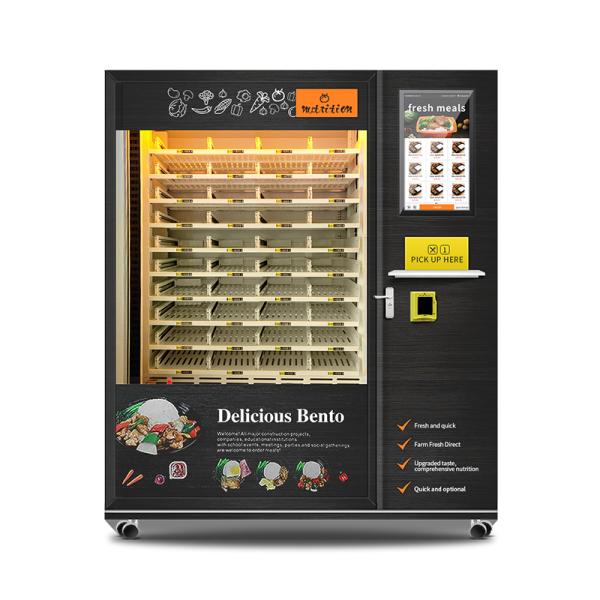 Big Touch Screen Frozen Food Vending Machine Fully Automatic Frozen Food Vending Machine With 45S Quick Heating