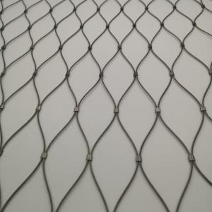 Buy cheap 304 316L high strength decorative hand-woven Stainless Steel Rope Wire Mesh ferrule cable Zoo Mesh product
