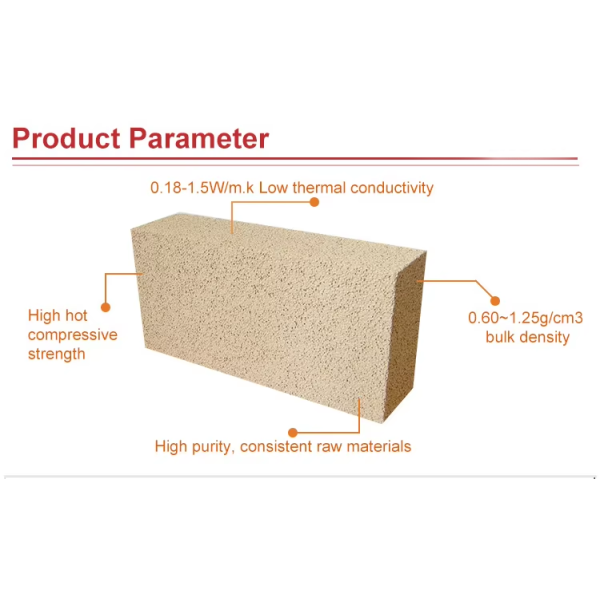 Custom High Alumina Insulation Brick 0.5 - 1.3g/cm3 Lightweight Insulating Fire Bricks