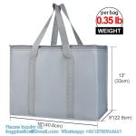 Pack Extra Insulated Grocery Shopping Bag, Large Blue, Reusable Bags,Pizza