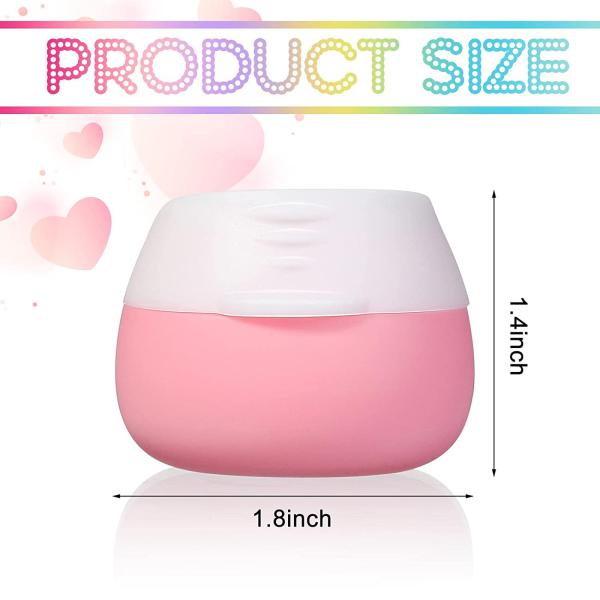 Round Apricot Gemice Silicone Cosmetic Container Leakproof 20ml