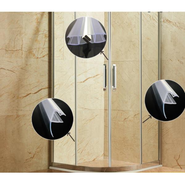 8-12mm PVC Waterproof U Type Rubber Glass Shower Door Seal Strip for Transparent Doors