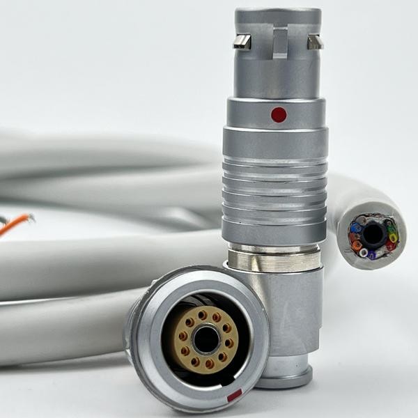 BEXKOM ODM OEM Circular B series Lemo compatible Push Pull Connector 1 air and 10 signals for liquid and signals transmission for medical dental