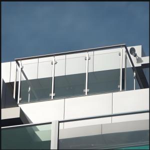 Buy cheap Tempered Glass Balcony Railing with Galvanized Finish product