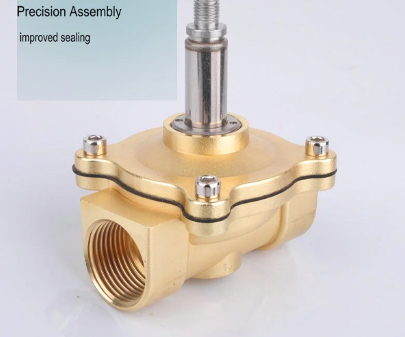 DN8 2/2 Way 2W025-08 Pneumatic Water Solenoid Valve Brass Body NBR Diaphragm