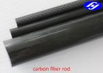 Round Rod Carbon Composite Material , Matte / Glossy Pultrusion CFRP Carbon