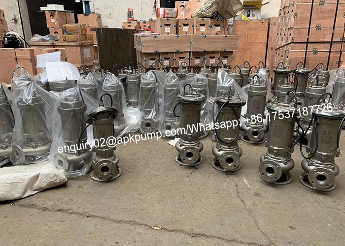 Knife Grinder Drainage Submersible Sewage Water Pump High Efficiency ISO9001