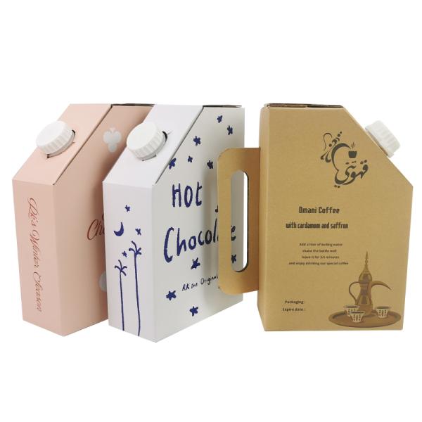 Plastic BIB Bag in Box 1L Hot Coffee Box Liquid Packaging