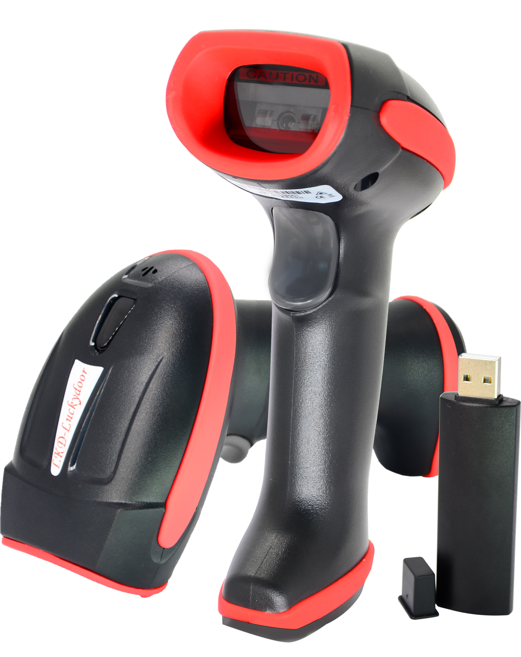 OEM Handheld 1D Scanner Gun Portable Wireless Laser Barcode Reader for Inventory USB Connection in Stock