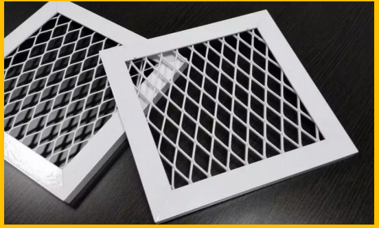 Architectural Building Expanded Mesh Curtain Wall With Fixing L Type Frame