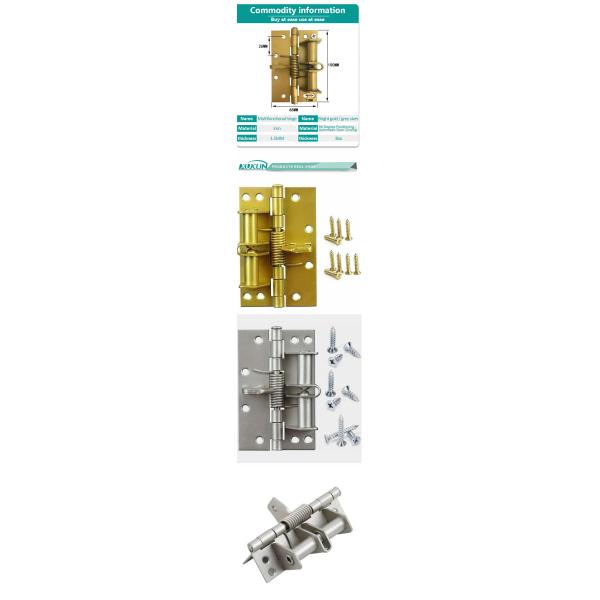 Spring Self Aligning Hinge Automatic Closing Door Detachable Positioning