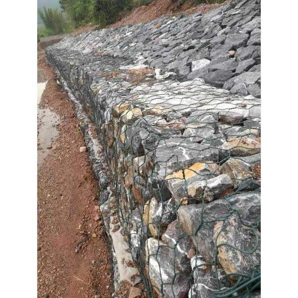 Hexagonal Wire Mesh Gabion Box PVC Coated Retaining Wall Gabion Baskets